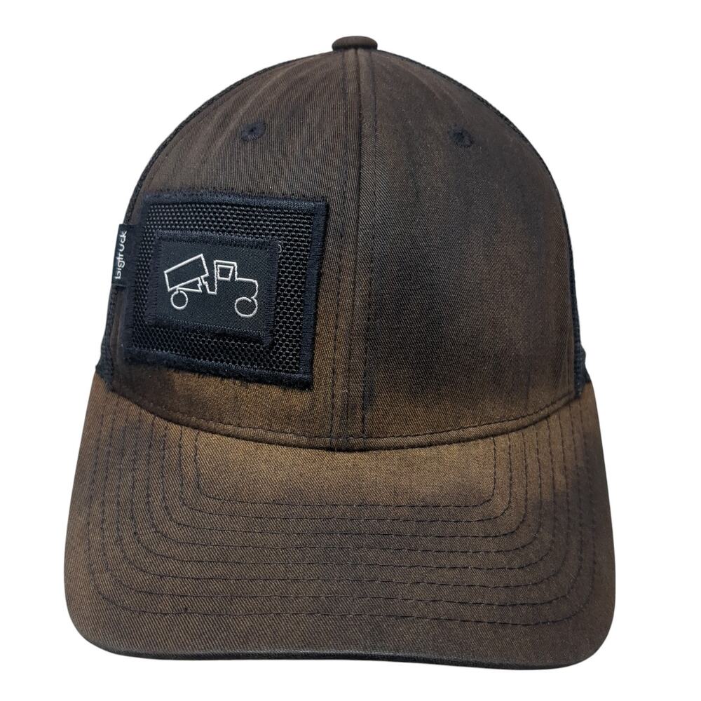 Bigtruck Snapback Trucker Hat Black One Size Adjustable Mesh Back 6 Panel